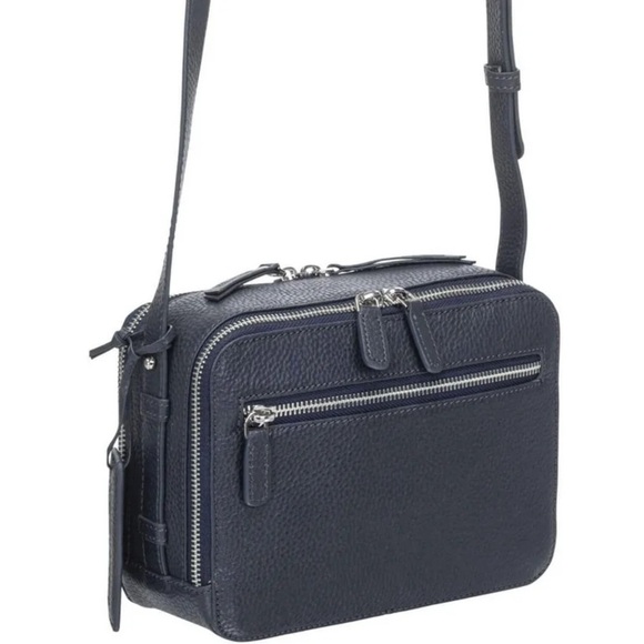 Mancini Pebbled Rachel Camera Style Crossbody Bag Note: New without tag - Picture 1 of 6
